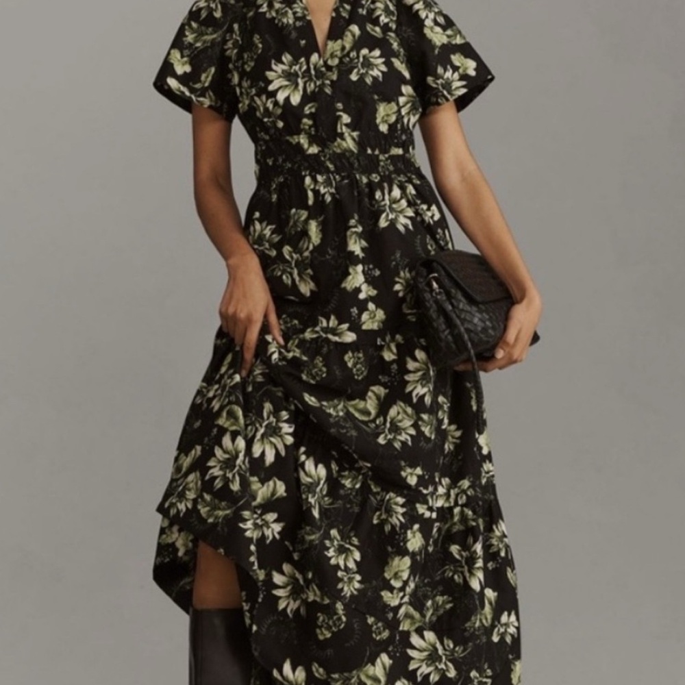 NWOT Anthropologie Somerset Maxi Dress Sz XXS